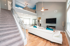Stairwell and Living Room